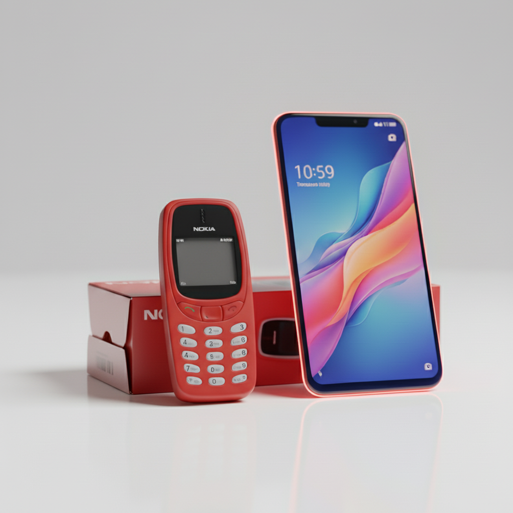 Smartphone, Featurephone, Button Mobile